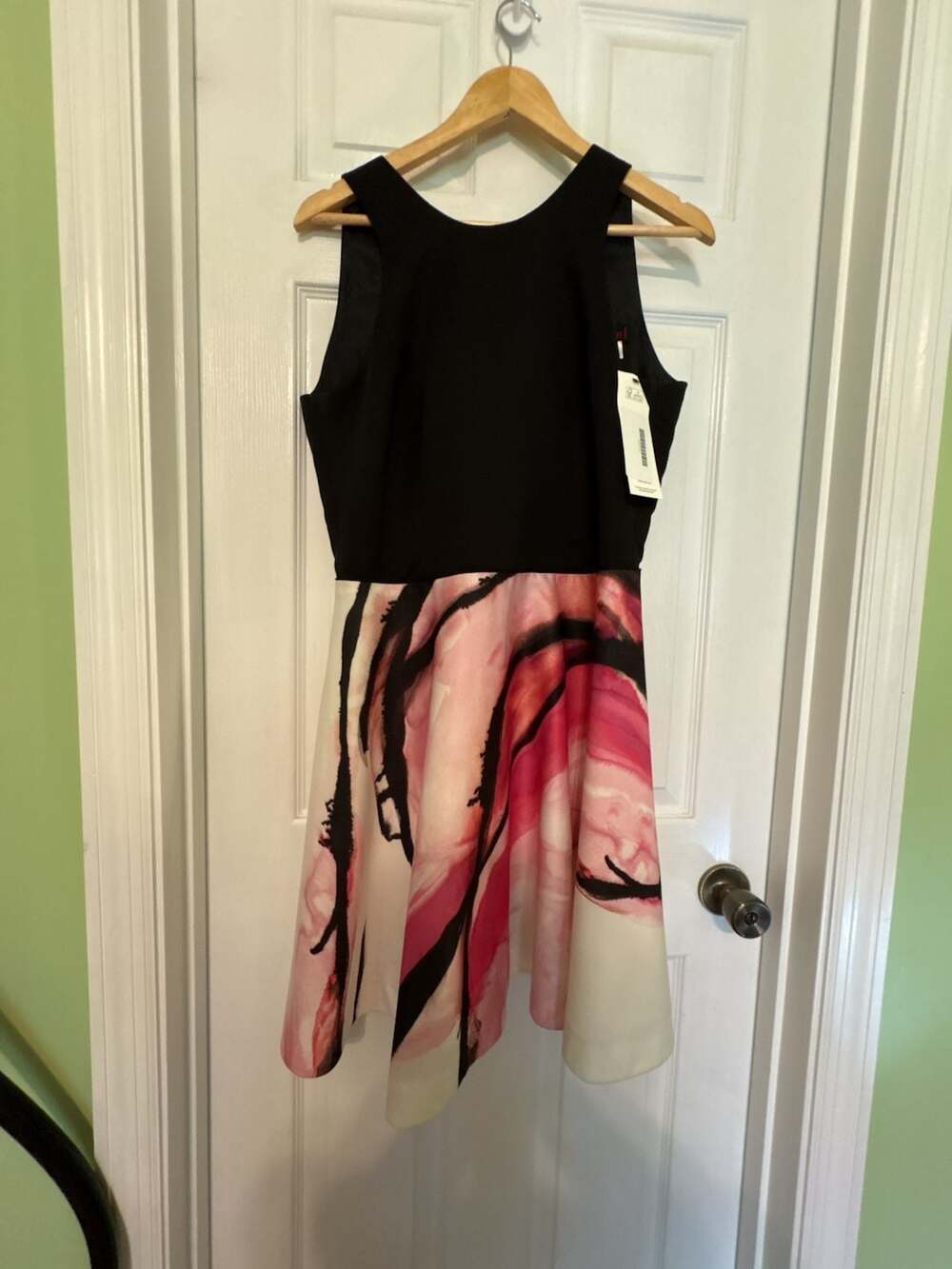 Nha Khanh Floral Print Sleeveless Fit & Flare Mini Dress with Back Tie